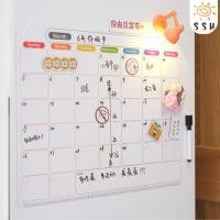 ราคา กระดานแผ่นแม่เหล็กติดตู้เย็น ชนิดแผ่นแม่เหล็ก จดโน้ต ตารางงาน วาดรูปเล่น กระดานไวท์บอร์ด ไวท์บอร์ดติดตู้เย็น บันทึก (27173093691)