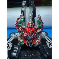 ราคา เหรียญ พระอาจารย์ ละ เตชธัมโม วัดสร้อยสุวรรณ รุ่น พญาครุฑ 9 หน้าเจริญพร เนื้อสัตตะโลหะผิวขัดเงินผมดำลงยา (26020820378)