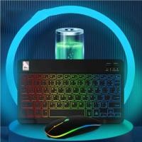 ราคา แป้นพิมพ์ไทย แป้นพิมพ์บลูทูธ RGB เมาส์บลูทูธ ชาร์จได้ RGB คีย์บอร์ดไร้สาย คีย์บอร์ดบลูทูธ ใช้ได้กับ/คอมพิวเตอร์ (27693291449)
