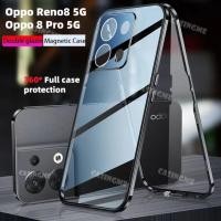 ราคา เคสโทรศัพท์มือถือ แบบฝาพับแม่เหล็ก ป้องกันกล้อง สองด้าน สําหรับ Oppo Reno8 5G Reno 8Pro 8 Pro 7Z Reno8 OppoReno8 Pro 4G Reno7 7 Z 5G (21427498424)