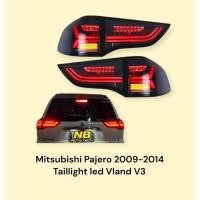 ราคา ไฟท้ายแต่ง Pajero sport ปี2008-2014 ลาย Audi V3 สีสโมค และ แดงดำ (42971067116)