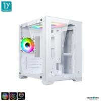 ราคา เคสคอมพิวเตอร์ Tsunami Coolman Mini Vision(สีขาว) ARGB Panorama Tempered Glass M-ATX Gaming Case รับประกัน 1 ปี (17894434000)