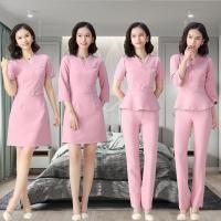 ราคา พร้อมส่ง ชุดเซต2ชิ้น จั๊มสูทแขนสั้น ชุดทำงาน คอวี /ชุดพนักงาน ชุดแอร์ ชุดยูนิฟอร์ม พนักงานต้อนรับ พีอาร์ชุดพนักงาน (17235262976)