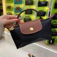 ราคา พร้อมส่ง แท้ % New Longchamp กระเป๋าถือ ใบเล็ก LE PLIAGE ORIGINAL Pouch with handle - Black (22461195549)