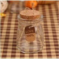 ราคา 80c celius Wishing Bottle With Cork 100ML ขวดแก้วขวด VialCork โยเกิร์ตแก้ว 牛奶 cup 酸奶พุดดิ้งถ้วย (52054986116)