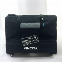 ราคา VINCITA B132TD-BL กระเป๋าใส่จักรยานพับ 20 นิ้ว รุ่น 4 ล้อ (ถอดล้อได้) บุโฟม 5 มม. พับเก็บได้ (57254650842)