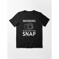 ราคา เสื้อยืดคําเตือน - ในเวลาใด ๆ ฉันพฤษภาคม Snap Essential เสื้อยืด (44706141494)