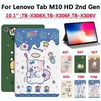 ราคา สําหรับ Lenovo Tab M10 HD 2nd Gen 10.1 ยี่ห้อใหม่น่ารักกระต่ายแมวคุณภาพสูงกรณี Tab M10 10.1 TB-X306X,TB-X306F,TB-X306V แท็บเล็ต PC กรณี PU หนังแนวตั้ง M10 TB-X (22672336063)
