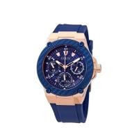 ราคา New Guess ZENA ROSE GOLD TONE CHRONOGRAPH AND BLUE SILICONE WATCH W1094L2 (21683415237)