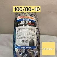 ราคา DEESTONE ยางนอกมอเตอร์ไซด์ ยางนอกขอบ10 ไม่ใช้ยางใน ลาย D821 100/80-10 TL รถป๊อบ รถชาลี สกู๊ตเตอร์ พร้อมส่ง ยางใหม่2021 (12649826911)