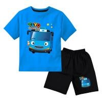 ราคา KATUN ชุดเสื้อยืดเด็กชายพร้อมตาโย โมติฟ อายุ 1-10 ปี เนื้อผ้าฝ้ายพรีเมี่ยม สกรีน DTF กางเกงสีดํา (51603916362)