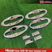 ราคา เบ้ามือเปิดประตู Nissan Note รุ่น 8 ชิ้น สีโครเมียม กันรอยประตู เบ้ามือเปิด เบ้ามือจับ LK (23841619413)