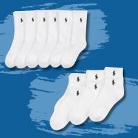 ราคา ลด20% กดเก็บโค้ดตามรูปตรงรายละเอียดสินค้าRalph Lauren Athletic Crew Sock 6-Pack(6คู่ต่อแพค) (3942346)