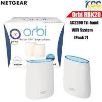 ราคา NETGEAR RBK20 Orbi AC2200 Tri-band WiFi System 2-Pack (13614255257)