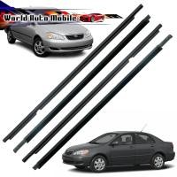 ราคา ยางรีดน้ำนอก หน้า, หลัง-ซ้าย ขวา สี Black Corolla Toyota 4 ประตู ปี2003 - 2007 (8314883245)