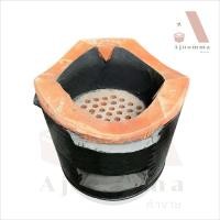 ราคา เตาดำ เตาอั้งโล่ เตาดินเผา เตาอั้งโล่ดำ เตาถ่าน No.00 , 0 , 1 , 2 , 3 (แถมถ่าน) (22765749334)