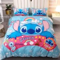 ราคา ชุดผ้าปูที่นอนสติช ครบชุด 6 ชิ้น ผ้านวม 6ฟุต ส่งสินค้าจากไทย (26238855439)