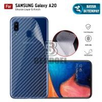 ราคา Carbon Garskin สําหรับ Samsung Galaxy A20 / A205 / Duos | พรีเมี่ยม 3D Carbon Back Skin Anti-Scratch Back (40776789122)