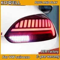 ราคา Car Styling for VW Scirocco Tail Lights 2008-2015 Volkswagen Scirocco Rear Light Rear DRL Fog Brake (55804434049)