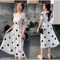 ราคา ชุดเดรส ลายจุด งานป้าย (4002410632)