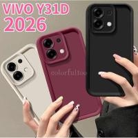 ราคา Vivo Y31d 2026 แฟชั่นกันกระแทกสําหรับ Vivo Y31d Y21d Y 31d VivoY21d VivoY31d 4G 5G สีทึบซิลิโคนเหลว TPU โทรศัพท์ Matte Soft Cases Anti Drop ป้องกันปกหลัง (57505167633)