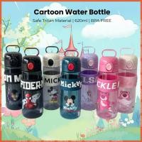 ราคา 620ml ขวดน้ําการ์ตูน Tritan BPA Free- Botol Air Sekolah Kartun Tritan BPA-Free -卡通水壶 (24896843891)