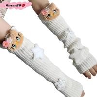 ราคา Sanrio ปลอกสวมแขนลาย Hello Kitty, Y2K อนิเมะสุดอบอุ่นน่ารักแขนถักนิตติ้งถุงมือไม่มีนิ้วสำหรับเป็นของขวัญเด็กผู้หญิง (52306034450)