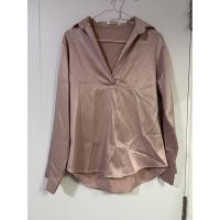 ราคา เสื้อเชิ้ต แขนยาว สีชมพูตุ่น มือสอง (5279903881)