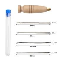 ราคา หนังเย็บชุดมือเย็บเข็มด้ายตะขอกรรไกรเส้นด้ายเรียวสำหรับ DIY เสื้อผ้ารองเท้ากระเป๋าซ่อมเครื่องมือ (23377564800)