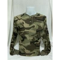 ราคา FADED GLORY เสื้อยืดคอกระดุม แขนยาว จั้ม มือสอง (27700320360)