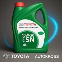 ราคา TOYOTA น้ำมันเครื่องแท้ กึ่งสังเคราะห์ 10W-30 | เบนซิน | API SN | 4 ลิตร | #0888084675 | (20773965689)
