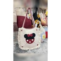 ราคา กระเป๋าถัก มิกกี้ มินนี่เม้าส์ เเต่งระบาย (41423183664)