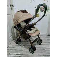 ราคา รถเข็นเด็กญี่ปุ่น Aprica Laura ⭕สีน้ำตาลครีม ซัพพอร์ทแท้aprica สภาพสวยมาก คุ้มค่า (23166094077)