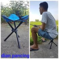 ราคา เก้าอี้แบบพกพาสําหรับตกปลาพับเก้าอี้สตูลชายหาดสามขา (29702275245)