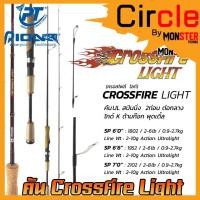 ราคา คันเบ็ดตกปลา PIONEER CROSSFIRE LIGHT ขนาด 6/6.6/7 ฟุต (คันสปิ้น แบบ 2 ท่อน) (14802858002)
