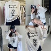 ราคา Set 2 ชิ้น Mickey เสื้อยืดแขนยาว+กางเกงวอร์มขาสั้น 3 แถบ (24082775404)