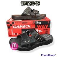 ราคา Gambol รองเท้าแตะหนังผู้ชาย Gambol 52043 เบอร์ 40-44 สวมนุ่มสบายเท้า (20063326471)