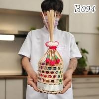 ราคา ชุดสังฆทานB094 สังฆทานชะลอมจุกพวงมาลัยบุญ5นิ้ว เครื่องอุปโภคบริโภคและของบริวารพระสงฆ์ในชะลอมจุก5นิ้ว สานมือแบบไทยแท้อย่า (24131720339)