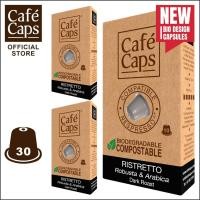 ราคา Nespresso Compatible Coffee Capsule Ristretto - Cafecaps (3 Boxes X 10 Caps) | กาแฟแคปซูล ริสเทรตโต (1837993706)