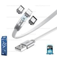 ราคา สายชาร์จ Remax แบบหัวแม่เหล็กเปลี่ยนหัวชาร์จได้ 3in1 (Cable 3in1) 1M (RC-169th) - รุ่น RC-169th (รับประกันศูนย์ 1 ปี) (9415415007)