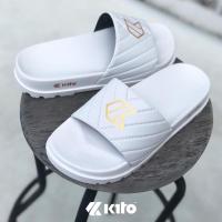 ราคา [ลูกค้าใหม่ราคา 1 บาท]รองเท้าแตะสวม Kito AH78เบาใส่สบาย รองเท้าส้นตึก โลโก้สีทองสวยมาก พื้นนิ่ม ไม่เจ็บเท้าจ้า (14700412321)