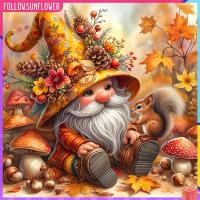 ราคา ♧ติดตามดอกทานตะวัน♫ ฤดูใบไม้ร่วง Goblins Full DIY 5D รอบเจาะเพชรชุดสําหรับผู้ใหญ่/เริ่มต้นของขวัญไอเดีย Home Wall Decor เพชร Art ภาพวาด 15.75 X15.75 in (42328545889)