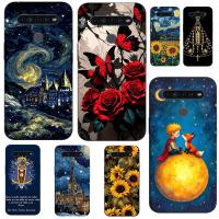 ราคา สําหรับ LG K41S K51S 2019 กรณีโทรศัพท์ปกหลังซิลิคอนสีดํา Tpu Retro ดอกไม้น้ํามันอะนิเมะ K-drama (45304903928)