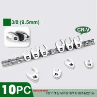 ราคา 10PCS Hand Tool Individual 3/8 Inch Drive Crowfoot Flare Nut Wrenches Fully Polished 10-22mm for Torque Wrench Keys Set (26662807857)