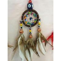 ราคา ตาข่ายดักฝันSmall dreamcatcher 7cm☆ถักด้วยไหมญี่ปุ่นร้อยกับดวงตาสวรรค์ และหินมงคล (3130112643)