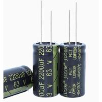 ราคา 63v2200uf 18x35mm JCCON 2200uf63v Black Gold High Frequency 2200uf 63v Low Resistance Electrolytic Capacitor (44361734452)