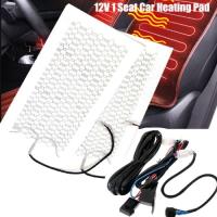 ราคา 2Pcs/Set 12V 1 Seat Car Heating Pad Carbon Fiber Heated Seat With Level Switch 52.5cmx28cm Winter W (50754142712)