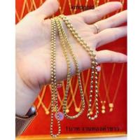 ราคา KMDGold สร้อยคอทองคำแท้96.5% มาตรฐานทองเยาวราช หนัก1บาท ลายอิตาลีชุบทองคำขาว (29314476828)