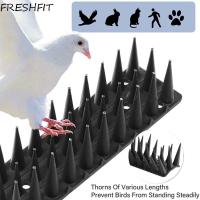 ราคา FRESHFIT 8/12pcs Bird Scarer Repeller, Anti Climb Long Lasting Anti Bird Spike Strip, รั้วเครื่องมือหลังคากันน้ําสี่เหลี่ยมผืนผ้าReusable Pigeon Deterrent Spikes Windowsหลังคา (54403534076)