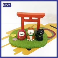 ราคา N&Y ชั้นวางแท่นบูชา Shinto Torii สีแดงขนาดเล็ก ศาลจิ๋ว ญี่ปุ่น ประตูพรแบบดั้งเดิม Zen . (53706151498)